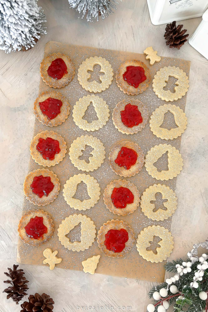 filled with strawberry jam