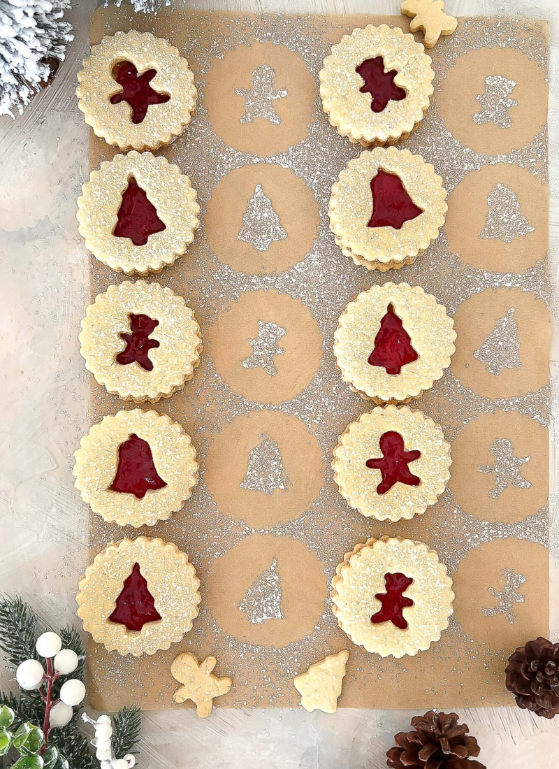 Almond Linzer Cookies