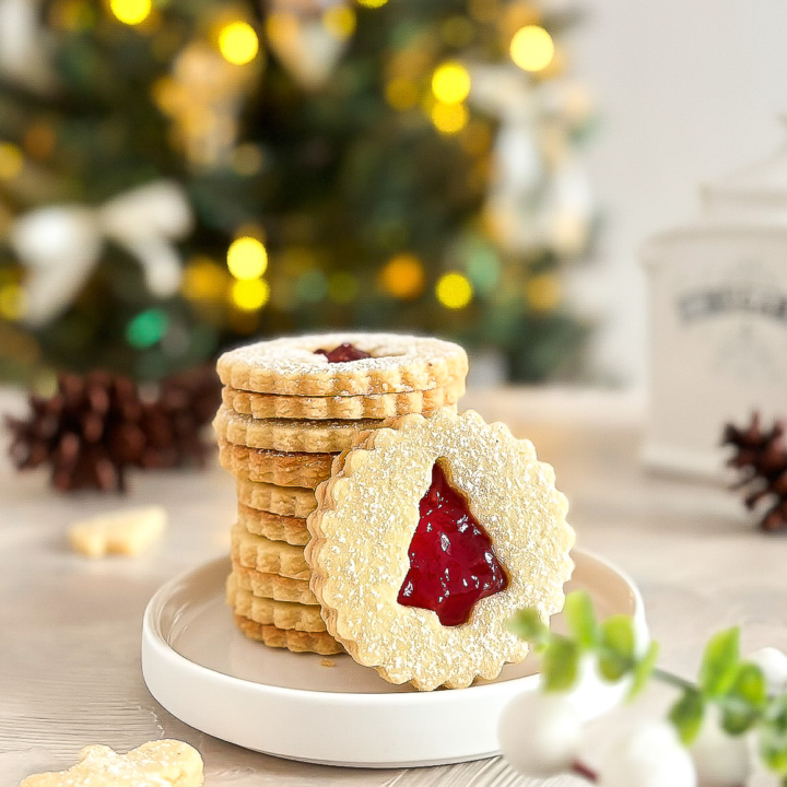 Almond Linzer Cookies