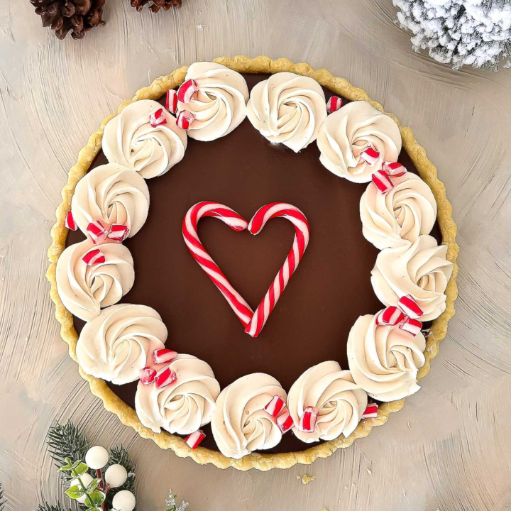 Peppermint Chocolate Tart