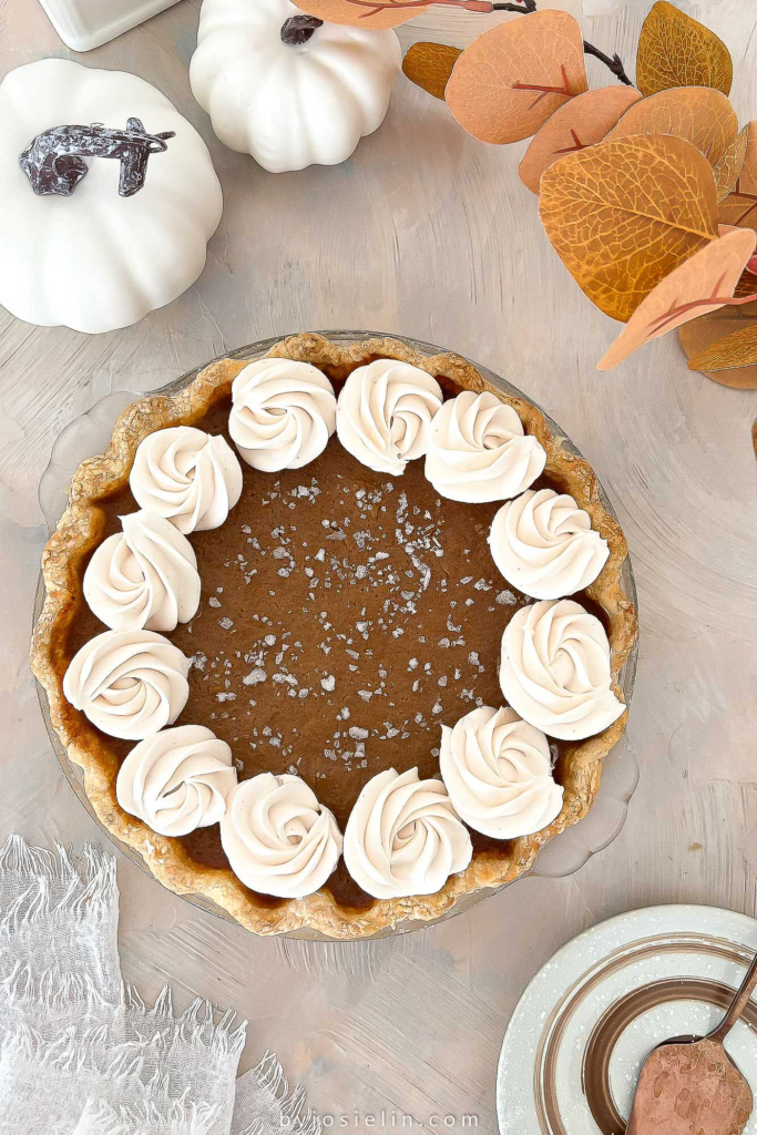 salted caramel pumpkin pie