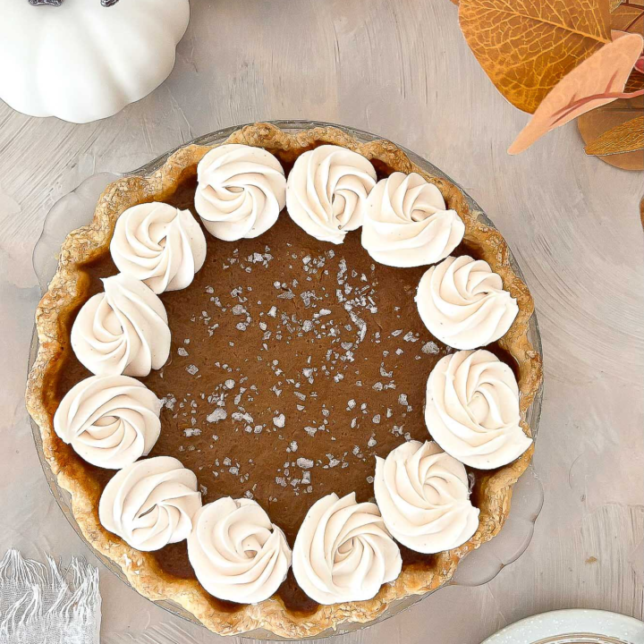 Salted Caramel Pumpkin Pie