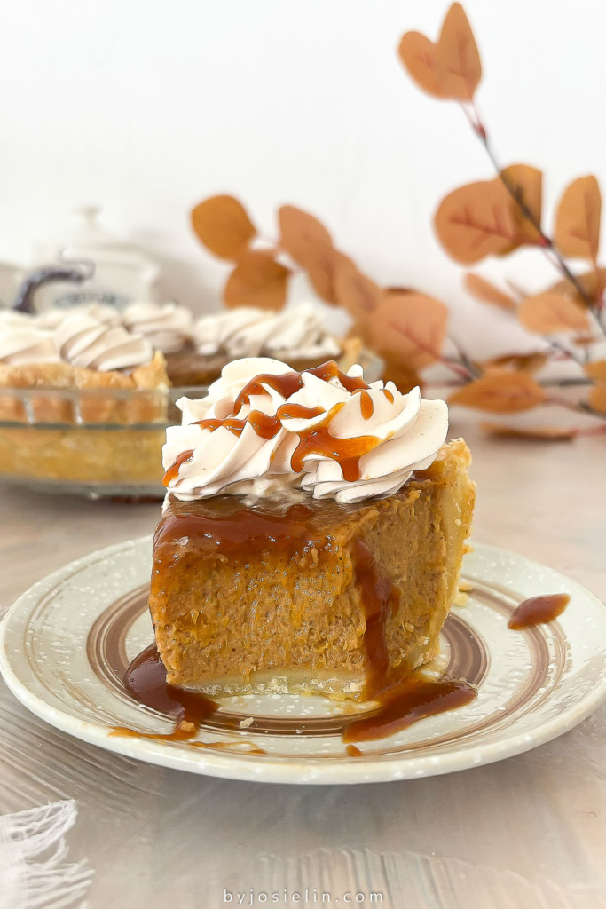 salted caramel pumpkin pie