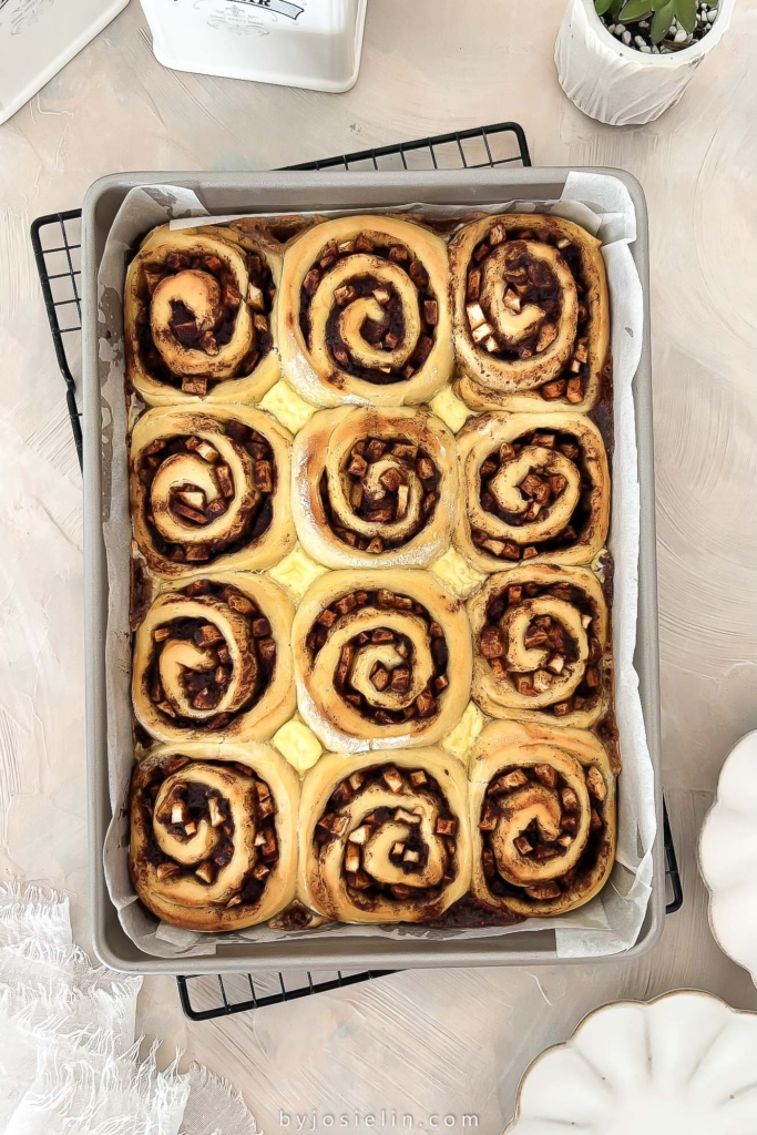 after baking