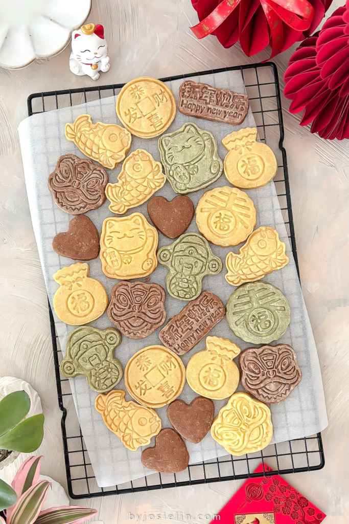 Chocolate Matcha Pumpkin Shortbread