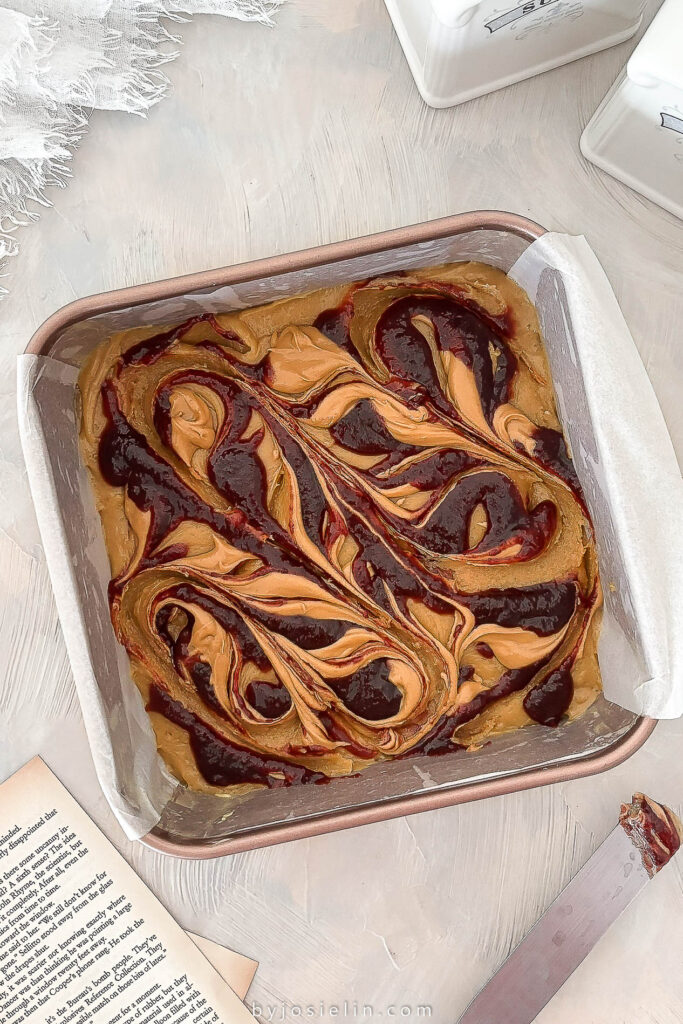 PB & J Blondies
