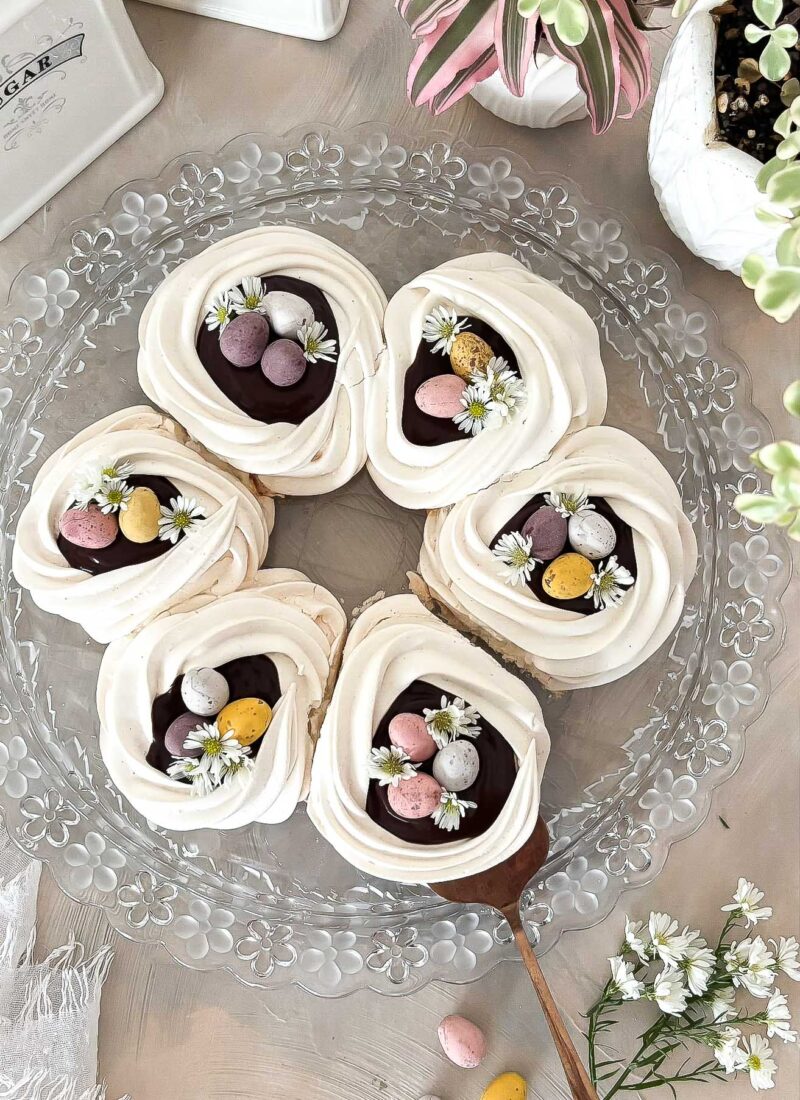 Chocolate Mini Egg Pavlova Wreath