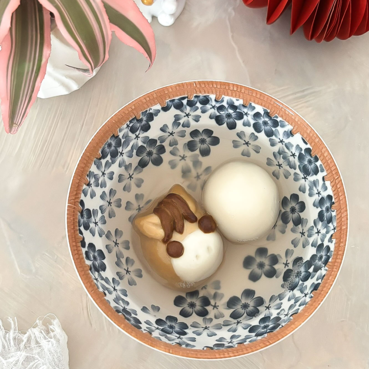 Red Bean Stuffed Tang Yuan (豆沙馅汤圆)
