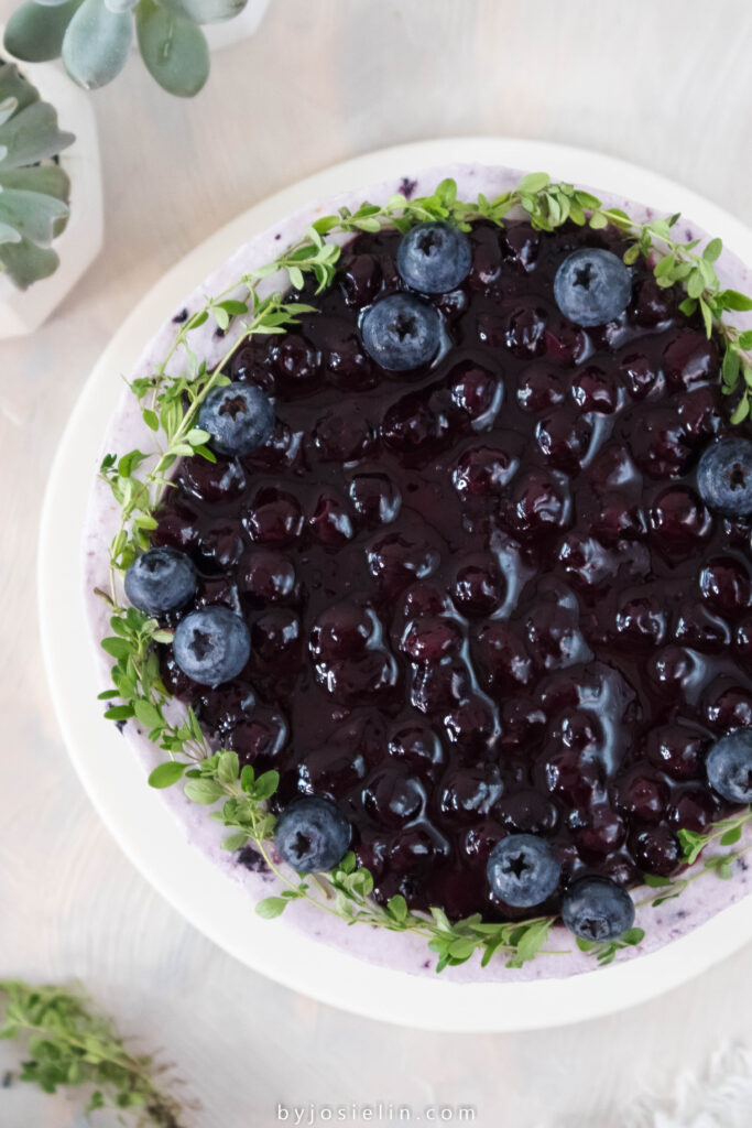 blueberry lavender cake