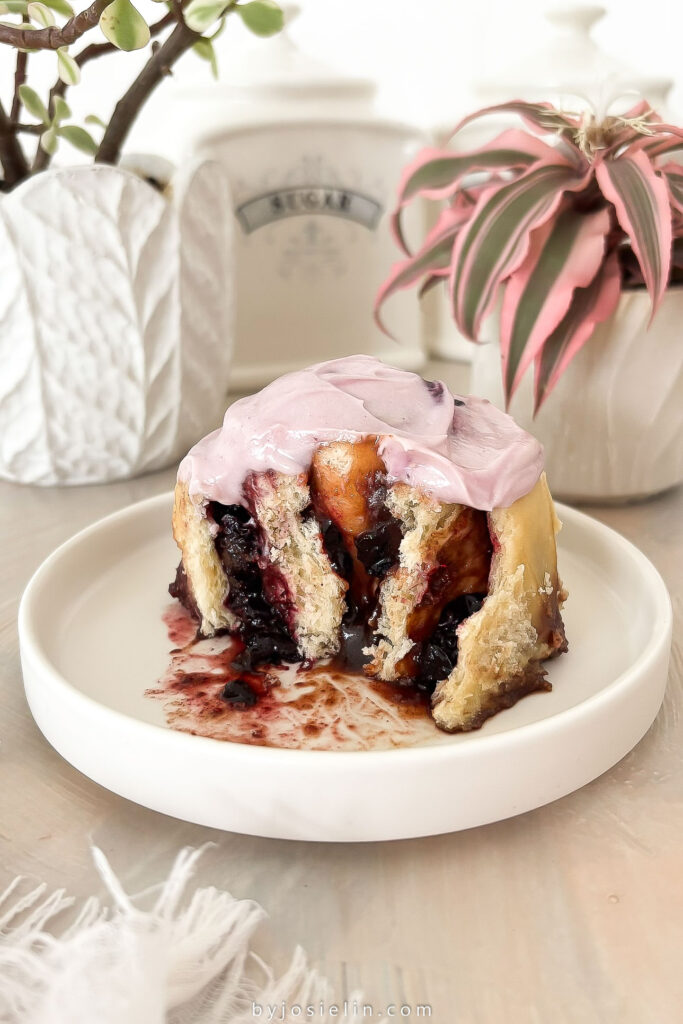 Blueberry Lavender Cinnamon Rolls