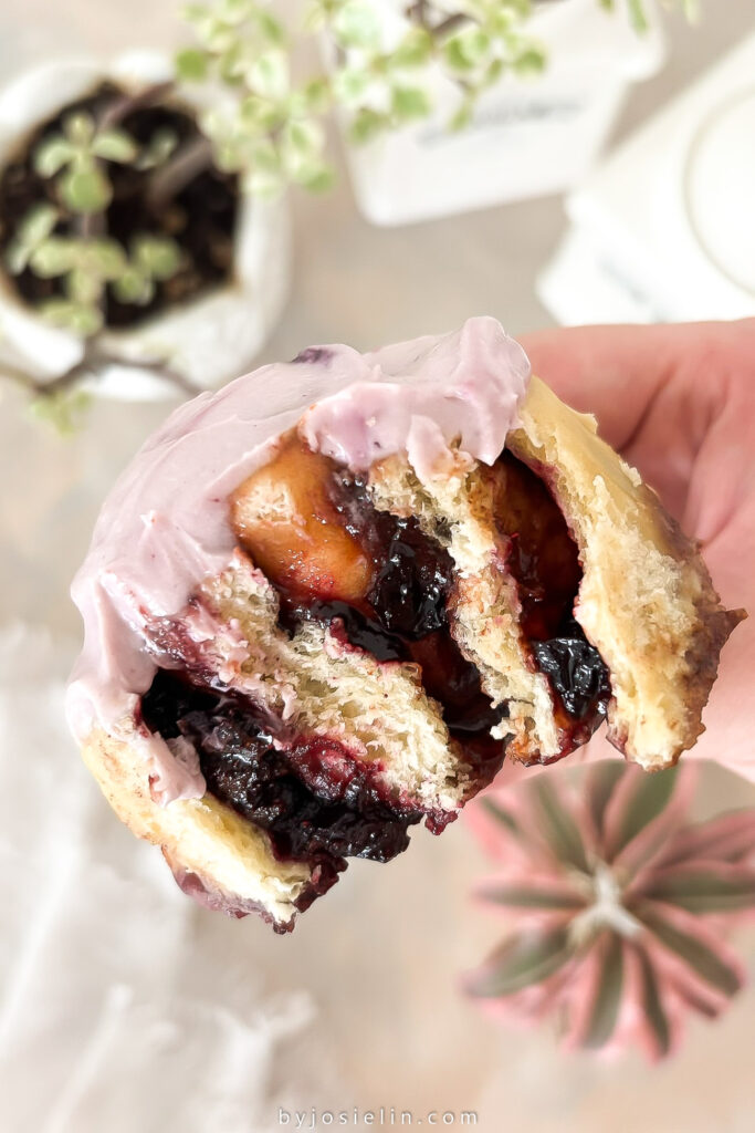 Blueberry Lavender Cinnamon Rolls