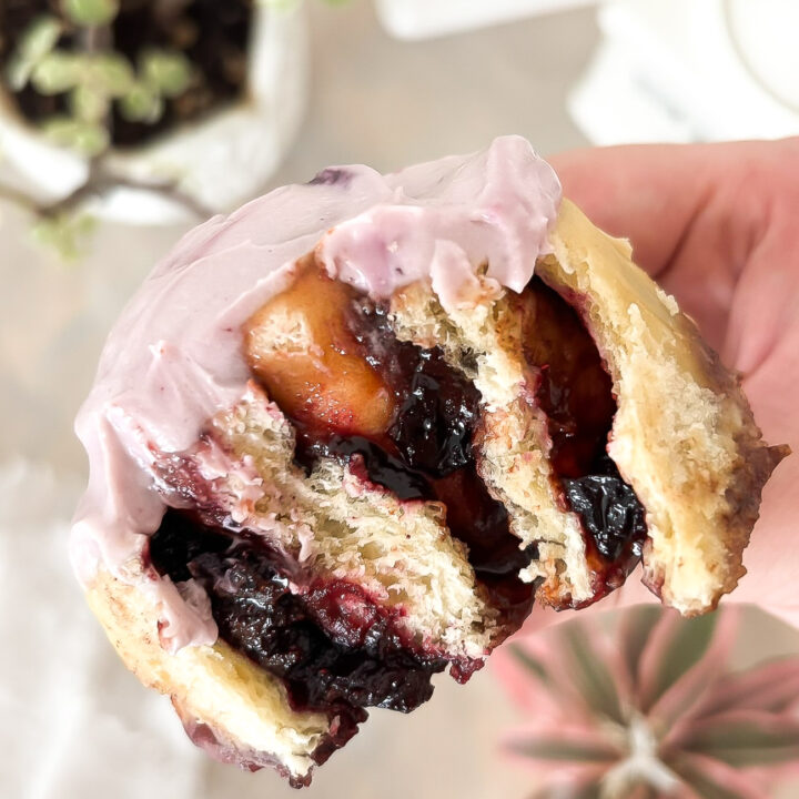 Blueberry Lavender Cinnamon Rolls