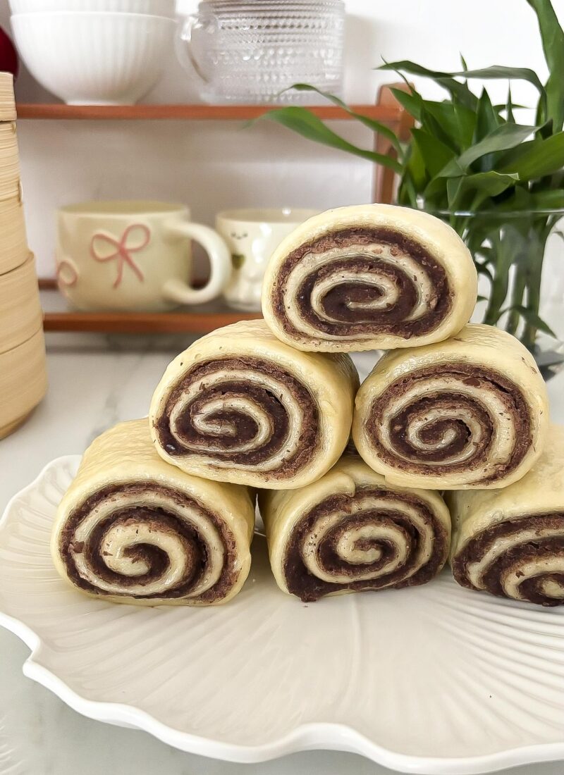 Red Bean Mantou (红豆千层馒头)