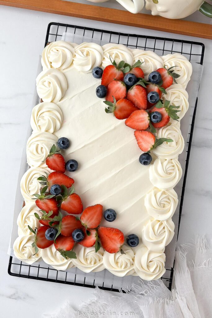  Berry Chantilly Sheet Cake