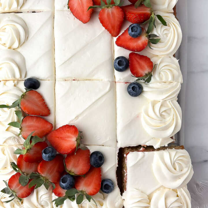 Berry Chantilly Sheet Cake