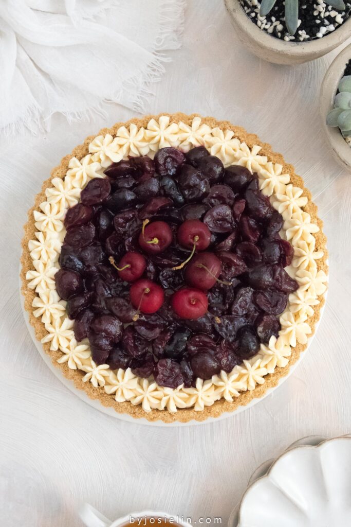 Cherry White Chocolate Tart